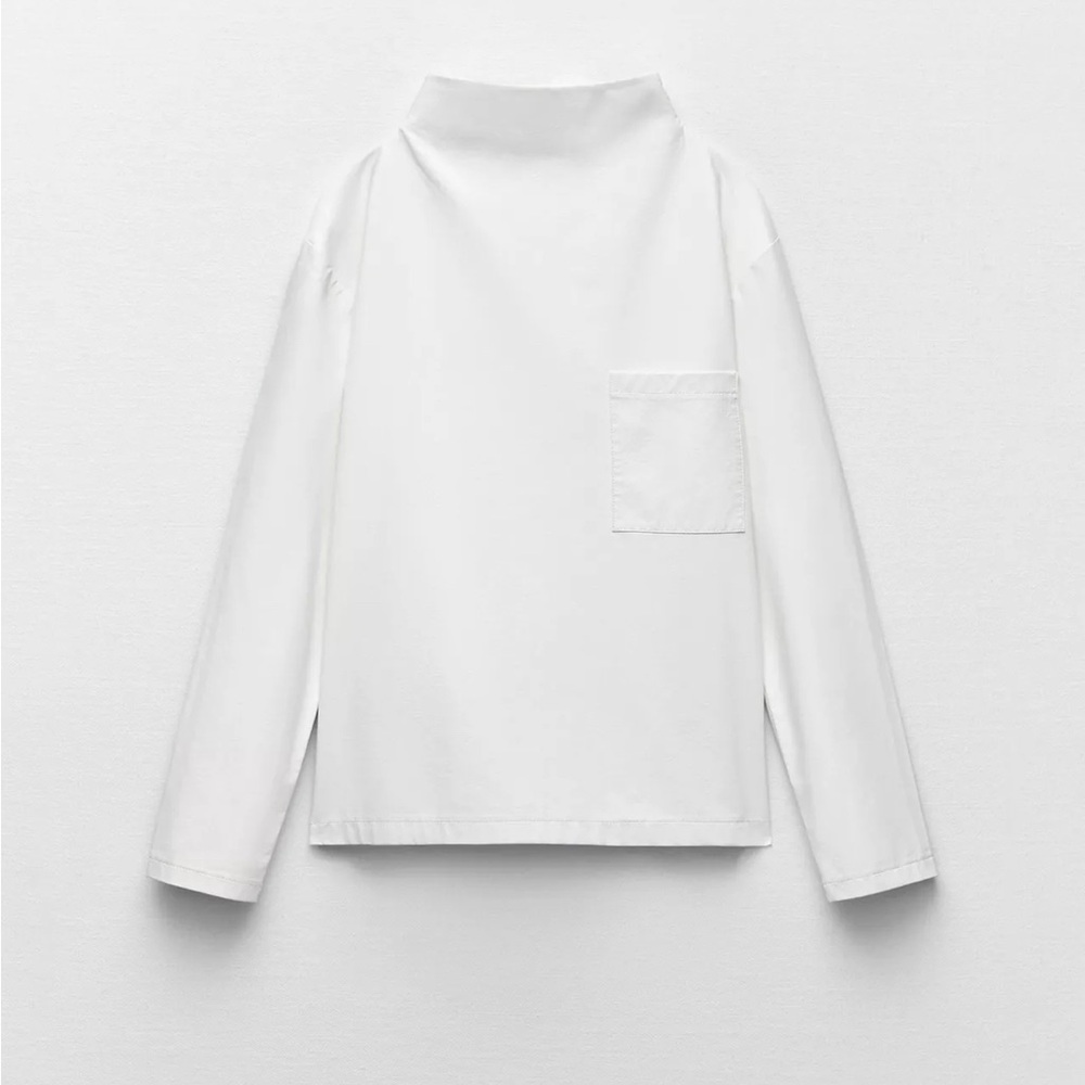 ZARA Faux Leather Top